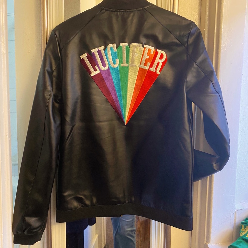 Kenneth Anger Lucifer Rising Faux Leather Jacket